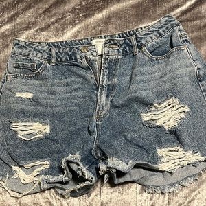 Gently used forever 21 high waisted jean shorts